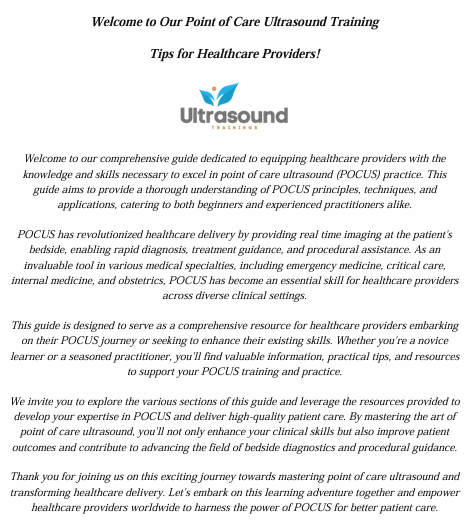 Point of Care Ultrasound Training Tips eBook - Image 3