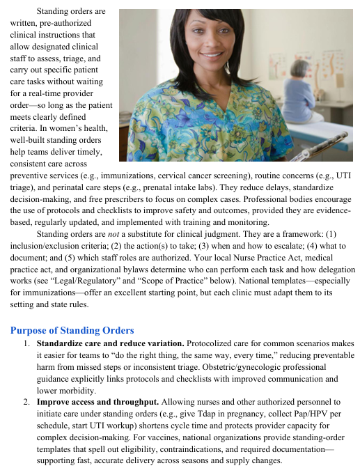 Women's Health Clinic Standing Order Sets eBook - Image 5
